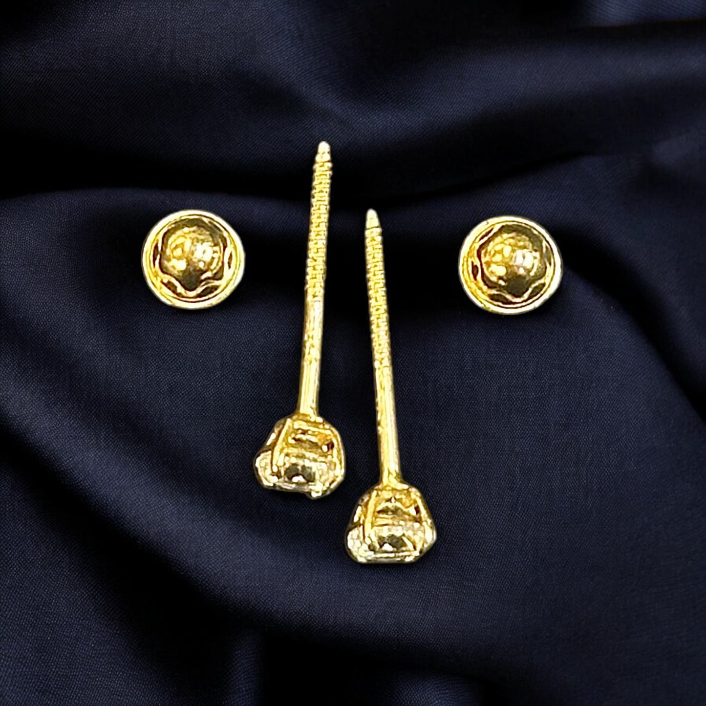 Small Stone Stud Earring 14k gold