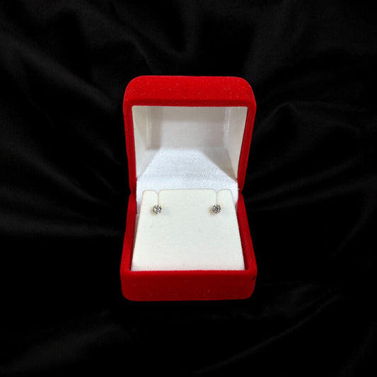 Small Stone Stud Earring 14k gold